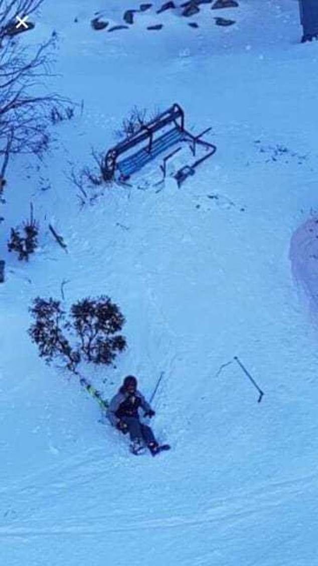 孩童從滑雪場高空纜車掉落