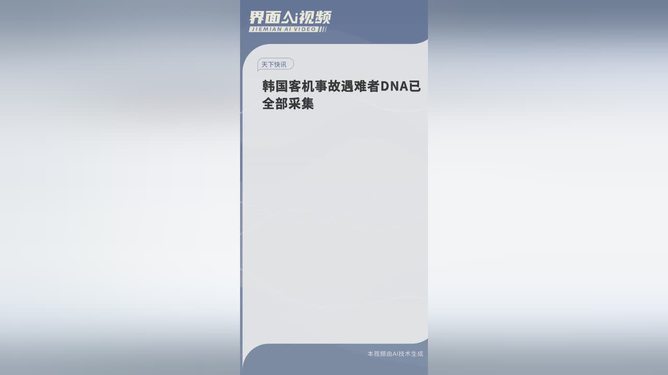 韓國客機事故遇難者DNA已全部采集