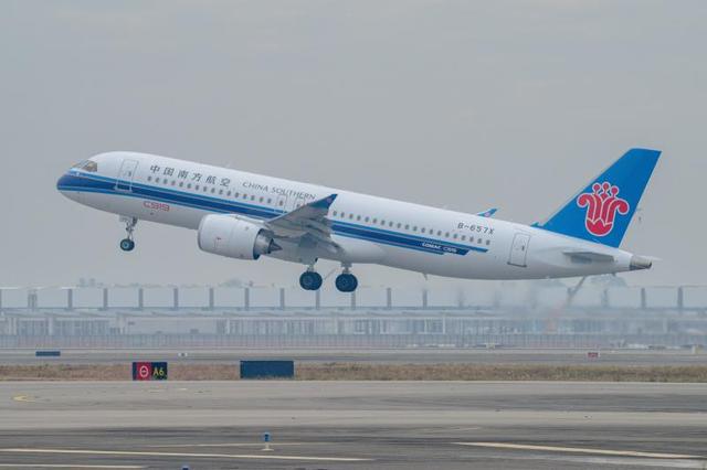 南方航空3架C919國產大飛機亮相春運